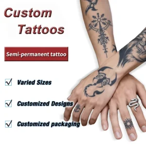 Semi-permanent Tattoo Premium Long Lasting Printing Fashionable Design Water Transfer Body Temporary Tattoo