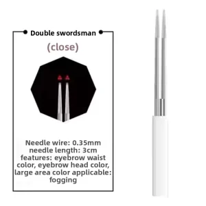 Semi permanent Tattoo Shading Needle for Eyebrows Three-piece Combination Round Tip 3cm 0.35mm
