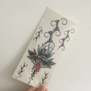 Sexy Body Waterproof Smart Sticker Women Back Waist Chest Temporary Tattoo Sticker 90x190mm Eco friendly Ink