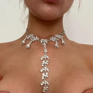 Sexy Full Crystal Fine Jewelry Body Chain Women Exaggerate Bling Bling Fine Jewelry Body Chain