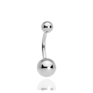 Sexy Platinum Plated Punk Style Body Piercing Jewelry Wedding Gift Unisex Jewel Sting Banana S925 Sterling Silver Ball Belly
