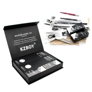 Shading 3D Embroidery Eyebrow Tattoo Premium Starter Professional Micropigmentation Microblading Kit with Microblade for Academy