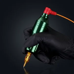 Short Tattoo Machine Pen Y14 Professional Hollow Cup Coreless Motor Rotary Tattoo Gun with RCA Jack for Artists