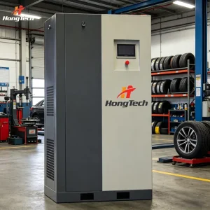 Silent Industrial Screw Air Compressor 10bar 0.9m3/min 7.5KW 10HP 220V with PLC & Engine Air Dryer LSYD-7.5M-10
