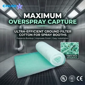 Silicon free Fiberglass Spray Booth Filter Media Roll 600g G4 for Car Paint Booth Intake Supply Air Bulk Factory Direct Price