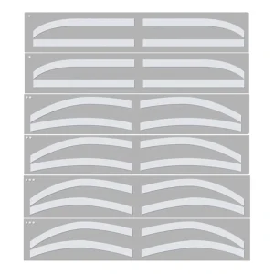 Silicone Brow Guide DIY Brow Shape Tape Eyebrow Auxiliary Sticker Position for Microblading Eyebrow Permanent Makeup Accessories