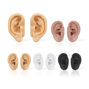 Silicone Ear Model Piercing Practice Ear Display Simulation Skin