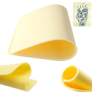 Silicone Practice Skin Double Blank Side Freedom Tattoo Practice Thickened Tattoo Pad for Tattoo Artist