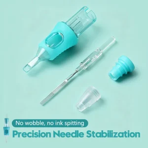 Silicone Shock Absorption PMU Needle Cartridge Reduced Vibration Better Control for Beginners and Professional Trainers