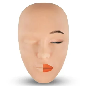 Silicone Simulated Face Eyebrows Eyes Lips Practice Tools PMU Skin for Tattoo Training Beauty Accessories for Permanent Makeup