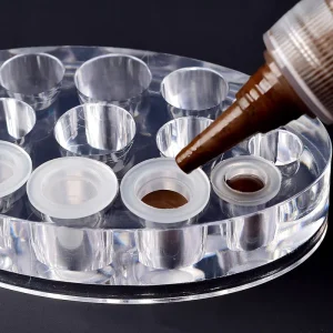Silicone Tattoo Ink Cups 100pcs/bag Microblading Pigment Holder Cups Ink Holder Permanent Makeup Accessories