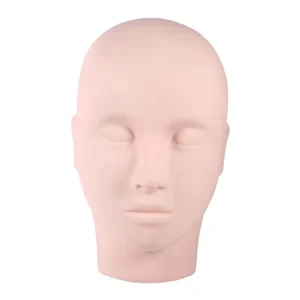 Silicone Tattoo Mannequin Head Practice Permanent Makeup Microblading Training Skin for Eyebrow Lip Head Eye False Lashes