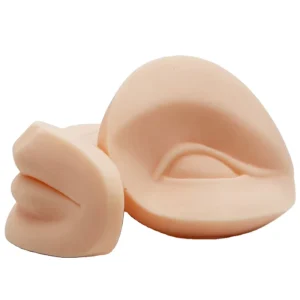 Silicone Tattoo Microblading Practice Skin 3D Head Face Lip Eyebrow Tattoo Skin Mannequin Doll Face Head
