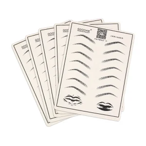 Silicone Tattoo Practice Skin Microblading Permanent Makeup Eyebrow Lip Training Tool