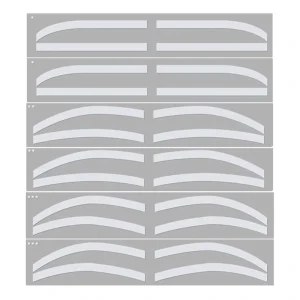 Silicone Transparent Brow Guide DIY Brow Shape Tape Disposable Eyebrow Shaping Tools Microblading Auxiliary Sticker Positioning