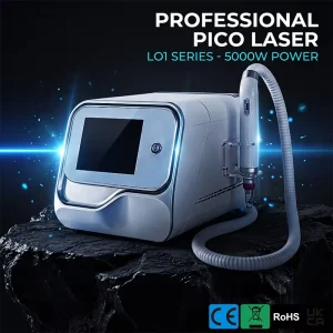 Silver Desktop Picosecond Laser Machine 532nm 1064nm 755nm Professional Pico Laser for Tattoo Removal Beauty Equipment Salon