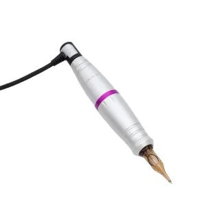 Silver Tattoo Pen Permanent Makeup PMU Machine for Body Art Eyebrow Eyeliner Lip Tattooing