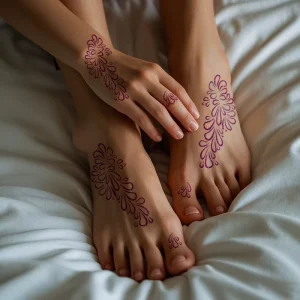 Simple Hand Foot Henna Stencils Ethnic Hollow Stickers Disposable Painting Waterproof Mehndi Henna Tattoo Sticker Templates