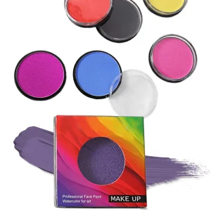 Single Color Face Painting Water Base Face Body Paint One Round Makeup Painting for Halloween and Cosplay
