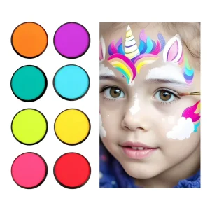 Single Professional Water Activated Body Painting 30g Kids Face Paint for Halloween Makeup