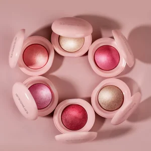 Single Tint High Pigment Face Blusher Luminous Silky Baked Luxury Blush Makeup Blushes Powder Blush Personalizados