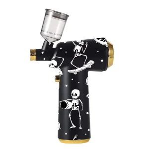 Skeleton Airbrush Gun for Nail Art, Cake Painting and Barbers, Copper