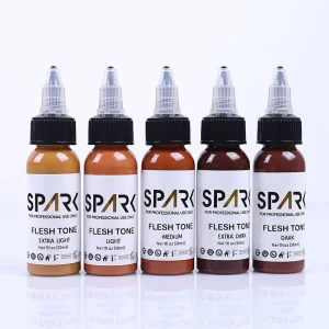 Skin Color Set Spark 30ML Organic Color Flesh Tone Color Set Non toxic Pigment Original Studio Tattoo Ink