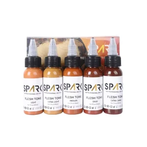 Skin Color Set Spark 30ML Organic Color Flesh Tone Color Set Non toxic Pigment Original Studio Tattoo Ink