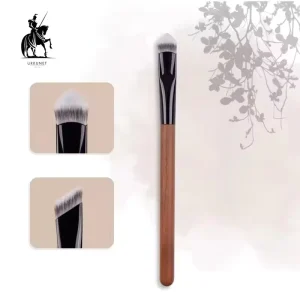 Slope Shape Dense Angled Triangle Concealer Brushes Private Label Synthetic Hair Concealer Container Brush