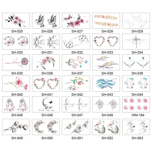 Small Arm Body Tattoo Sticker Hand-Printed Non-Toxic Temporary Waterproof Design
