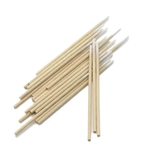 Small Dental Beauty Lipstick Extension Microblading Remover Swab Applicator Cotton Stick Tip Bamboo Tattoo Pointed Bud Wooden