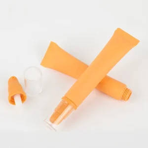 Small Empty Plastic 15ml Airless Pump BB Cream Pump Cosmetic Squeeze Tube Eye Cream Sunscreen Container Airless Soft Tube