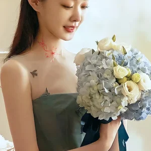 Small Fresh Rose Temporary Tattoo Stickers Waterproof New Design for Men Women Body Decor