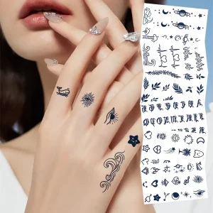 Small Juice Temporary Herbal Paper Tattoo Sticker WS-G001-010 for Body Application