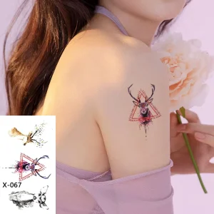 Small Pattern Safe Ink Tattoo Custom Text Pattern Sexy Body Arm Hand Waterproof Temporary Tattoo Sticker