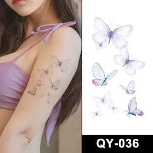 Small Size Water Transfer Color Women Fake Temporary Sticker Tattoo