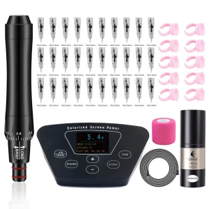Small Tattoo Machine Kit Waist Disposable Ink Cartridge Needle Tattoo Wireless Tattoo Machine Kit