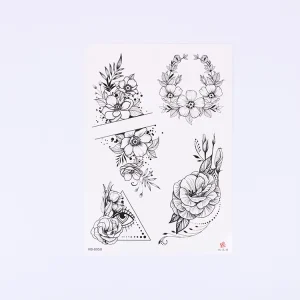 Smart Sticker Black Sexy Waterproof Eco-friendly Temporary Tattoo Sticker with Customizable Size Made in Guangdong