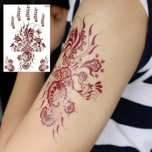 Smart Sticker Henna Temporary Tattoo Stickers Lace Body for Festival Wedding Party