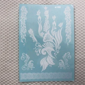 Smart Sticker Temporary Arabic Designs PET Film Flash Tribal White Girls Body Art Henna Lace Tattoo Sticker