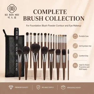Soft Bristle Makeup Brush Set Luxury Cosmetic Brush Kit For Cosmetic Brands OEM Private Label Supplier