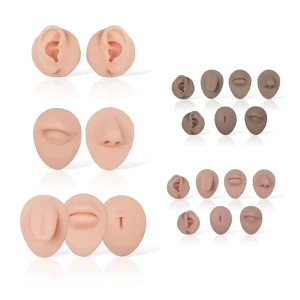 Soft Silicone Ear Nose Mouth Model for Permanent Makeup Practice