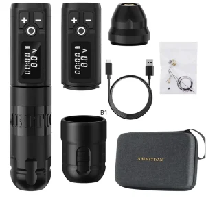 Soldier 2400mAh Digital Display Motor Rotary Wireless Tattoo Pen Machine Gun for Artists Body Art