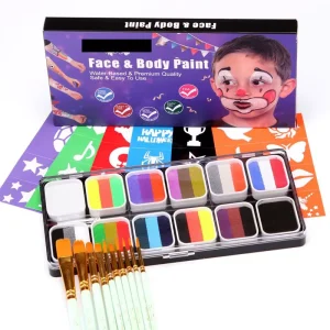 Solid Eye Body Painting Christmas Halloween Oil Based Cosplay Party Makeup Multi-Colors Face Paint Kit Custom