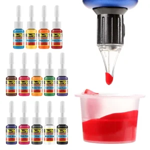 Solong 14 Colors Tattoo Ink Practice Pigment 1/6 oz Custom Logo Available for Practicing