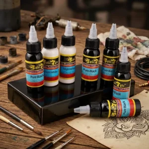 Solong 7 Colors Tattoo Ink Kit 1oz 30ml Professional Practice Tattoo Pigment Tattoo Ink Set for Practice Only