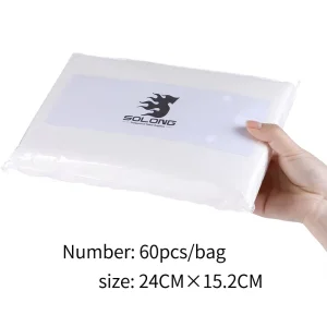 Solong TC220 Disposable Tattoo Wipe Cloth Non Woven Fabric Lint Free Tattoo Cleaning Cloth Towels 15*25cm for Tattoo Salon