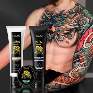 Soothing Repair Skin Comfort Barrier Protection Hydration Support Smooth Texture Helichrysum Tattoo Care Kit