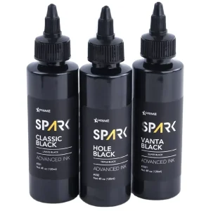 Spark Custom 8 OZ 240 ML Premium Tattoo Black Color Set High Quality Tattoo Ink Set