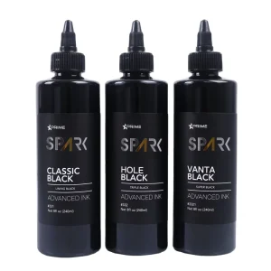 Spark Factory Custom 8 OZ 240 ML Pigment Body Skin Triple Black Color Temporary Tattoo Ink